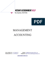 Management Accounting Assignment Sample - Instant Assignment Help