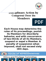 Disciplinary Action by Congress