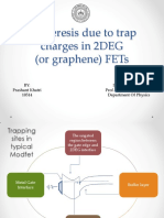 Hysteresis Due To Trap Charges in 2deg (Or Graphene) Fets