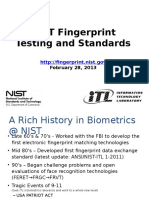 NIST Fingerprint Testing Standards  