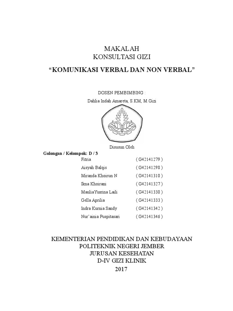 1 Komunikasi Verbal Dan Non Verbal