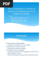 Sociologia - Nojo, humilhação e controle na limpeza de shopping centers no Brasil e no Canadá 