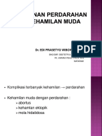 Dr. Edi Prasetyo Wibowo, Spog (Penanganan Perdarahan PD Kehamilan Muda)