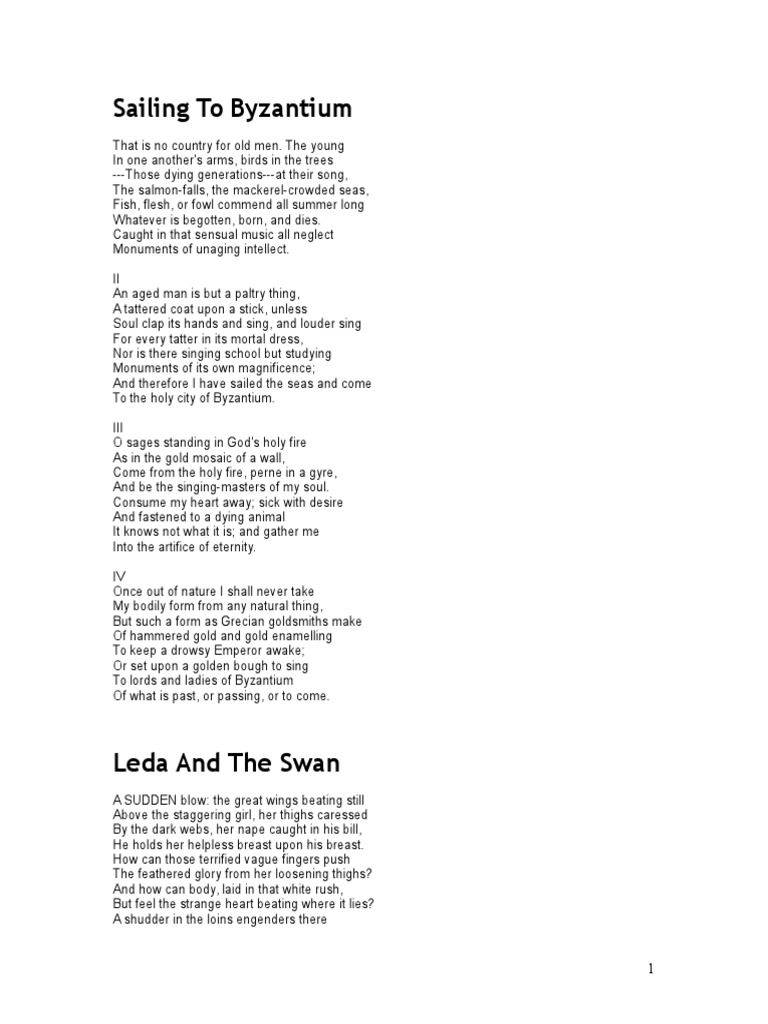 Sailing To Byzantium PDF Religion And Belief