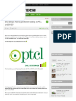 DSL Settings - How To Get Internet Working On PTCL AN 1020 25
