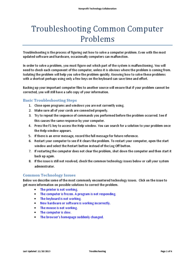 TroubleshootingFINAL PDF | PDF