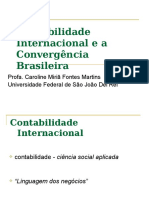 Contabilidade Internacional Convergência Brasileira as Normas Internacionais
