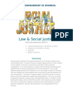 Legal Environment of Business & Social Justice in India