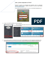 Tutorial ¿Cómo Responder Un Foro (Estudiantes - Padres de Familia) - LMS 3.0 PDF