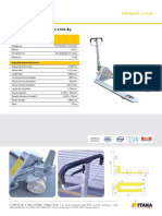 Ficha Transpaleta 2500 KG