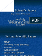 Writing Scientific Papers 