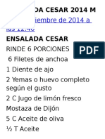 Ensalada Cesar 2014 m