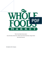 Whole Foods Market Brand Analysis