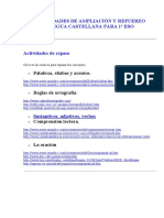 Actividades de Ampliación y Refuerzo Lengua Castellana para 1º Eso PDF