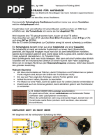 Bastelanleitung Oszillator Tony Stocklin