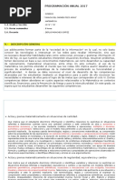 Programación Anual 2017 2 de Secundaria