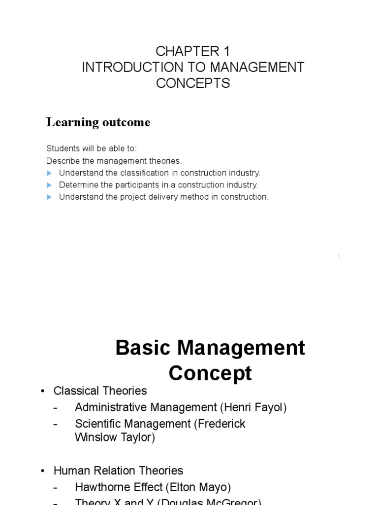 Introduction To Management Concepts (Compatibility Mode) | PDF ...