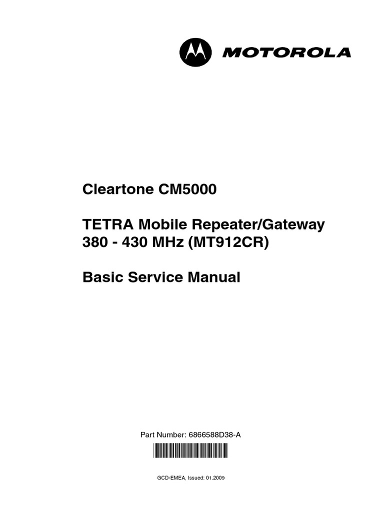 Basic Service Manual CM5000 - DE PDF | PDF | Radio Frequency | Airbag