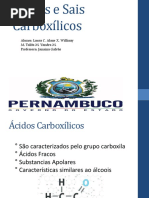 Ácidos e Sais Carboxílicos