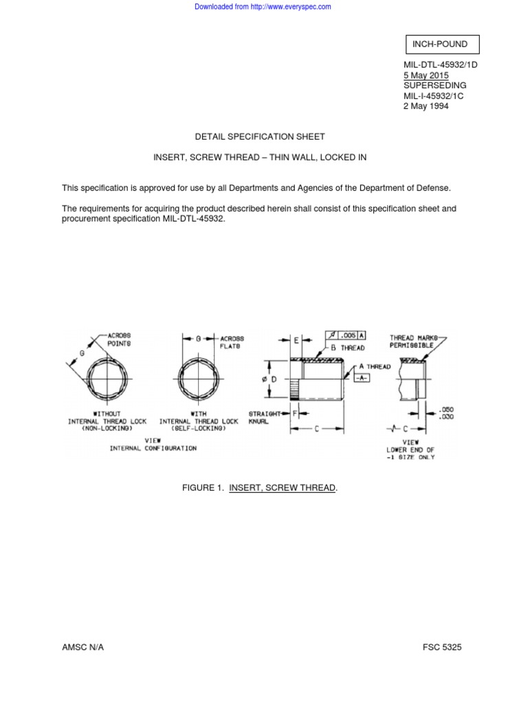 Mil DTL 45932 - 1D | PDF | Corrosion | Screw