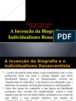 A Invenção Da Biografia e o Individualismo Renascentista