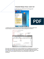 Panduan Memulai Belajar Dasar AutoCAD