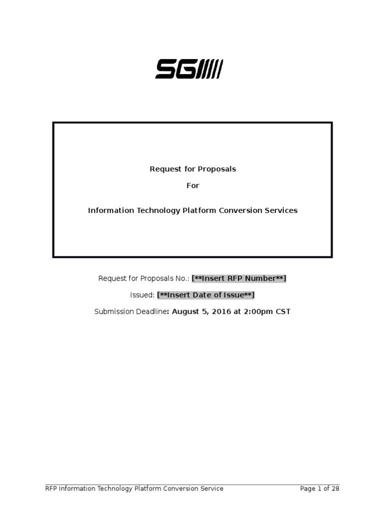 2016A GIS Modernization - Final | PDF | Request For Proposal ...