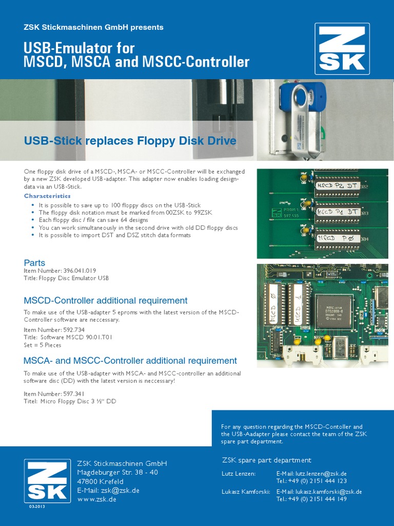 USB Emulator for MSCD Controllers | PDF