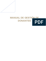 Manual de Gestión de Donantes