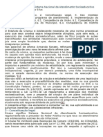 Comentários Acerca Do Sistema Nacional de Atendimento Socioeducativo