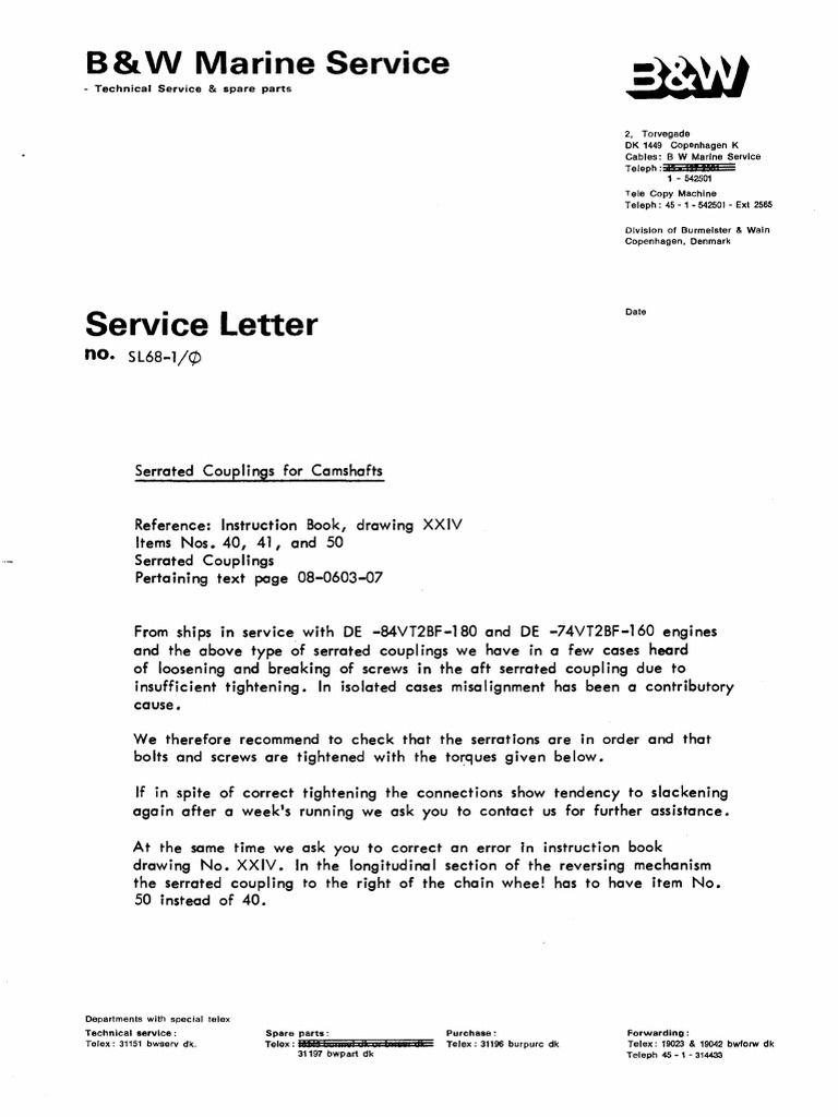 Serrated Coupling Service Recommendations | PDF | Screw | Machines