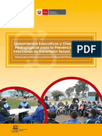 Lineamientos Educativos y Orientaciones Pedagogicas para La Prevencion de Las Infecciones de Transmision Sexual Vih y Sida