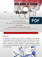 Protocolo para La Toma de Color Dental en Prótesis Fija