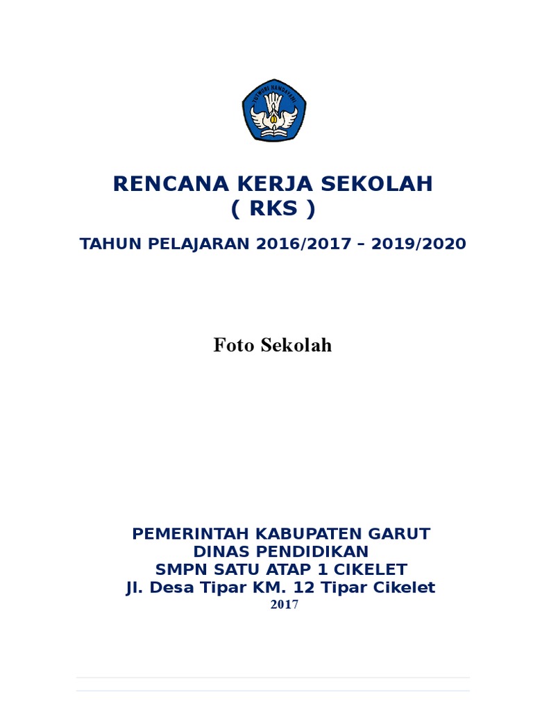 Rencana Kerja Sekolah SMP 2016-2020 | PDF | Bisnis | Seni