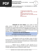 Petição de Agravo Ref Intervenção