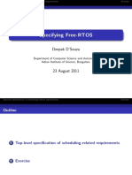 Specifying Free-RTOS Scheduling Requirements