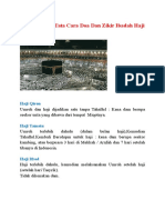 Panduan Dan Tata Cara Doa Dan Zikir Ibadah Haji