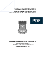 KAK Konsultan Supervisi Jembatan Wilayah III APBD 2017