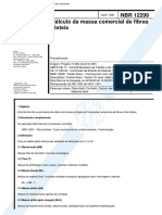 NBR 12299 NB 1383 - Calculo Da Massa Comercial de Fibras Texteis PDF