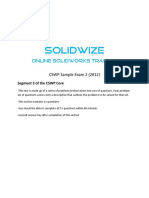 SolidWize CSWP Sample Exam 2 Segment 3