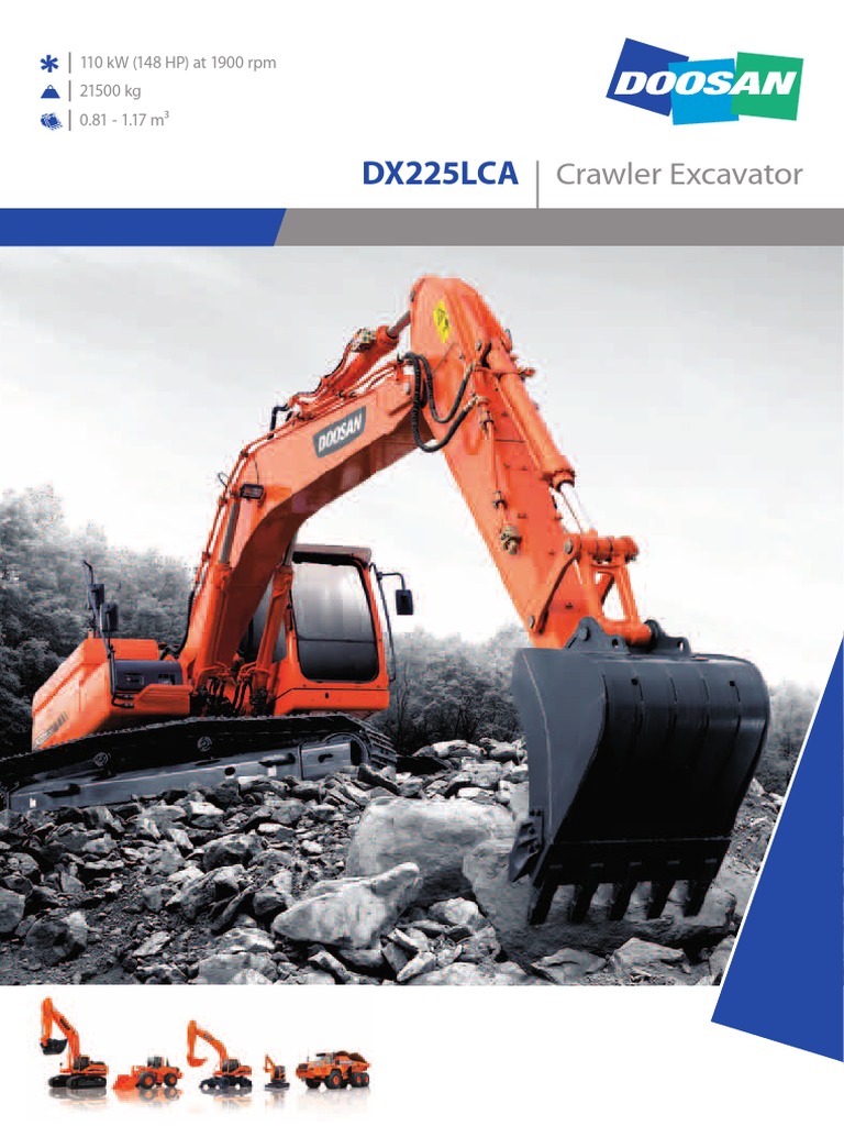 Doosan DX225LCA Crawler Excavator Overview | PDF | Pump | Filtration