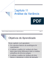 Capitulo 11 Análise de Variância