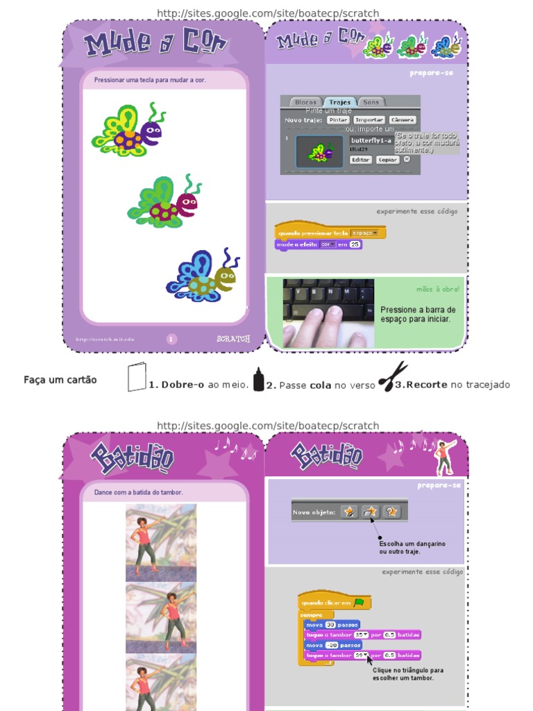 Animação No Scratch | PDF | Lazer | Computação e Tecnologia da Informação