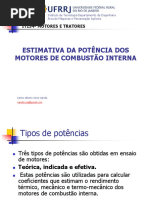 Estimativa Da Potencia Dos Motores