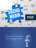 Tehnici de Interactiune in Social Media Facebook