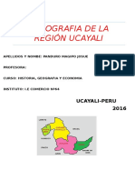 Geografia de La Región Ucayali