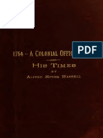 A Colonial Officer and His Times 1754-1773