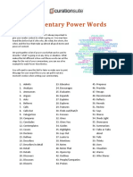 Commentary Power Words Template