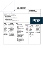 Assignment 1 Risk Assessment