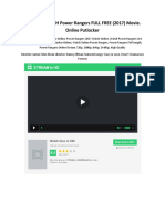 (HD-HQ) WATCH Power Rangers FULL FREE (2017) Movie. Online Putlocker
